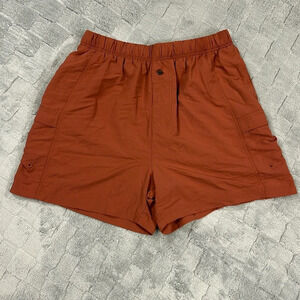 Tommy Bahama Men’s Lined Cargo Style Pocketed Swim Shorts / Rust Color / Size XL
